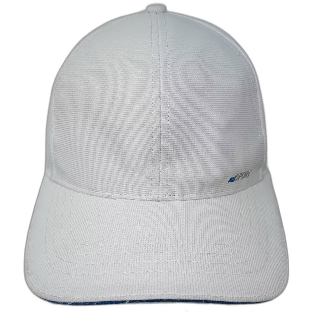 LC Waikiki Baseball Cap Hat White Blue One Size Strapback Sport Textured Tennis